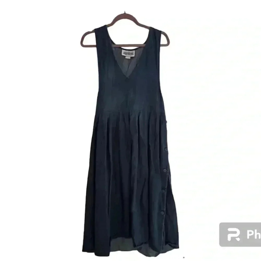 American Shirt Dress Jumper Vintage Jean Dress, Size M